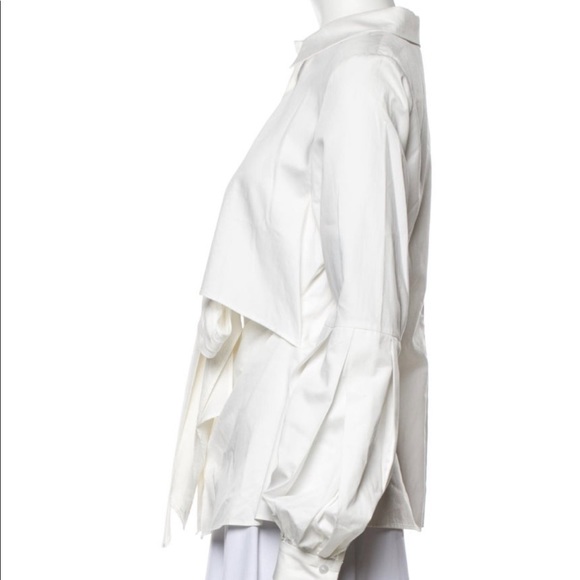 Alexis Long Sleeve Button Up - White - Picture 2 of 4